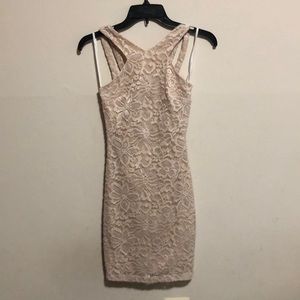 Tight Lace sparkly gold dress
